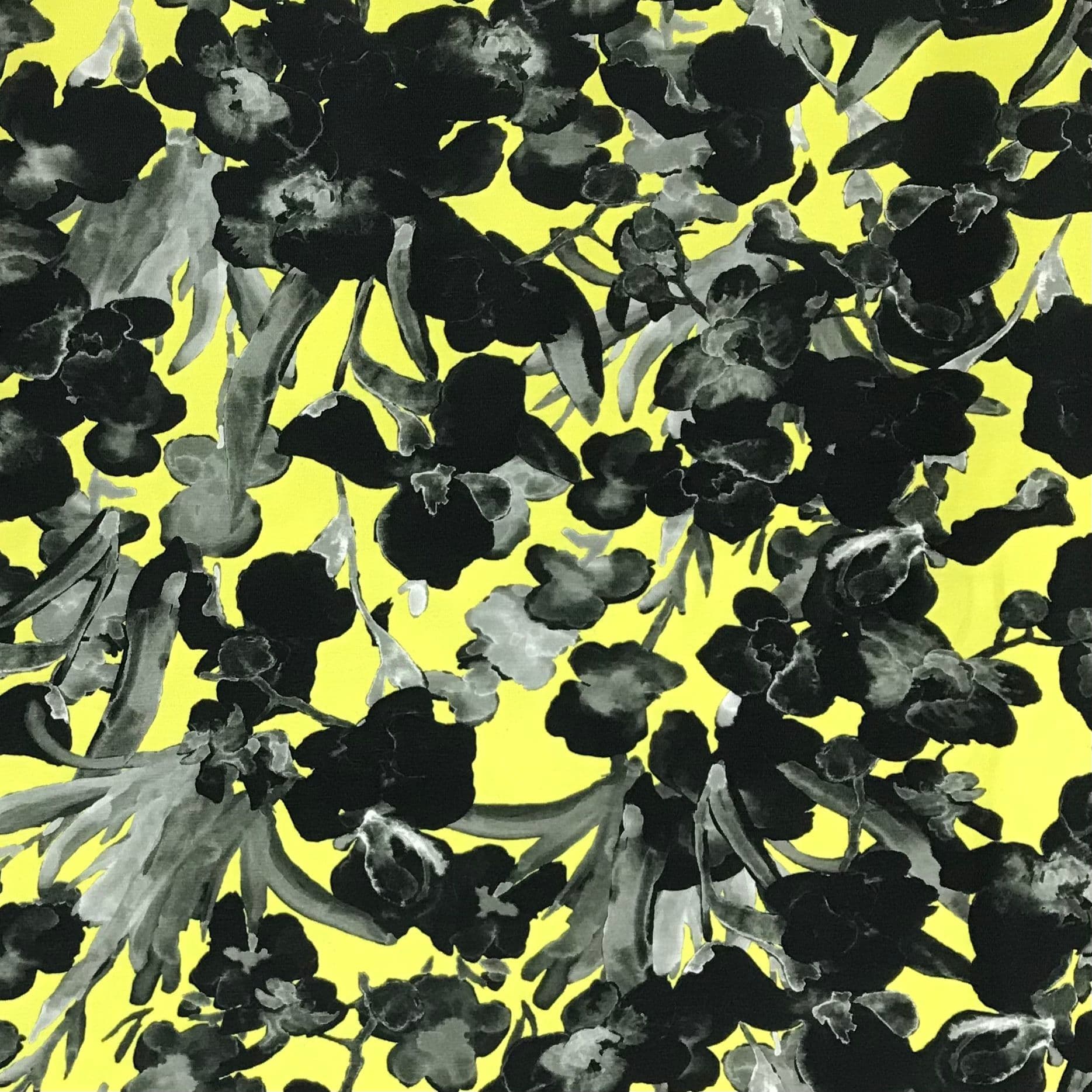 Cotton Jersey - Neon Floral 60" Wide Fabric