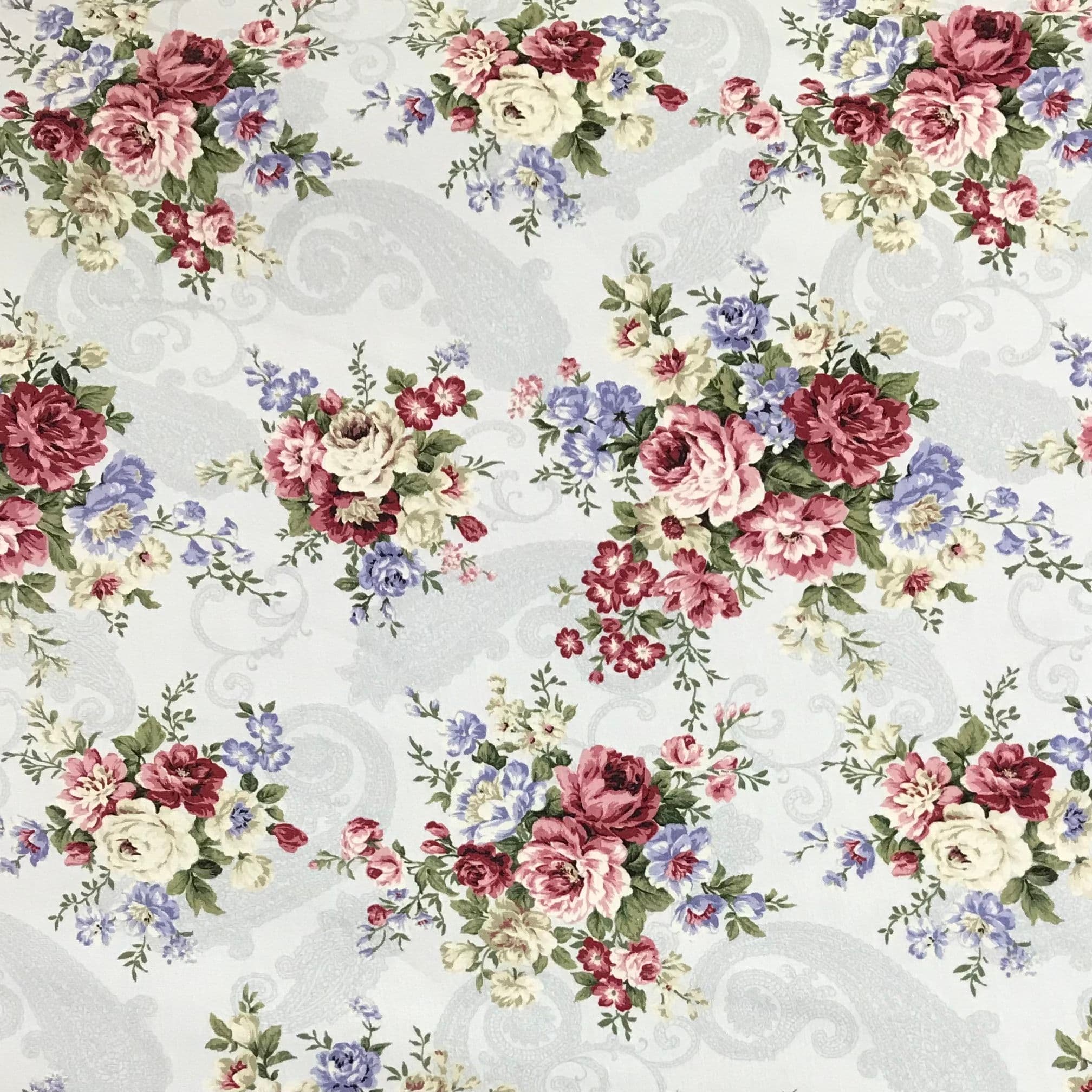 Cotton Jersey - Vintage Floral 60" Wide Fabric