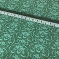 Poplin - Damask Green 60" Wide 100% Cotton Fabric Yard - Crafts and Quilts