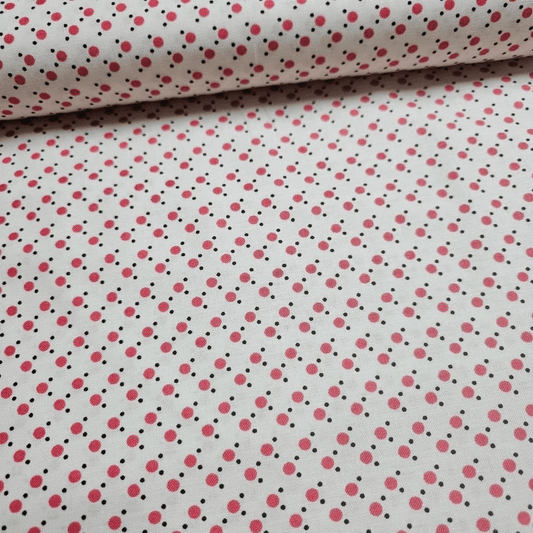 Dear Stella - Sella Dot Coral 100% Cotton Fabric