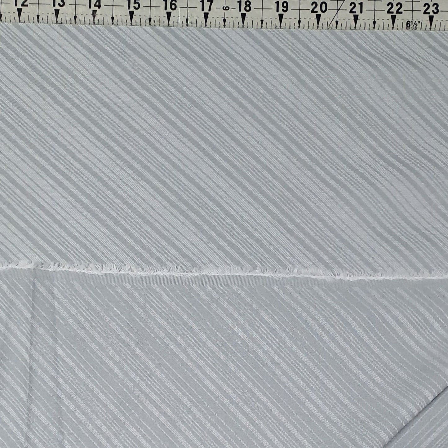 Designer Jacquard - Grey Stripe 60" Wide 100% Cotton Fabric