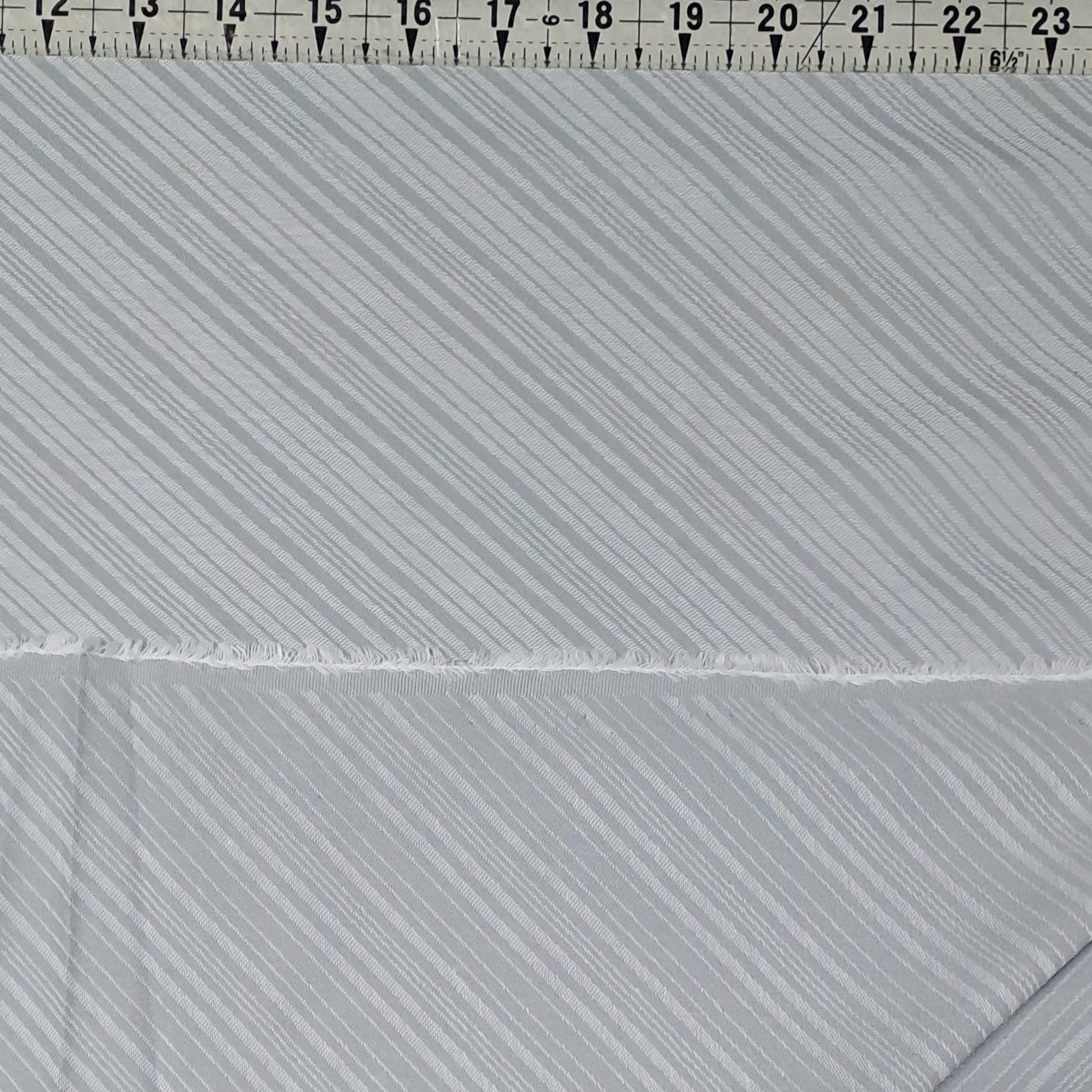 Designer Jacquard - Grey Stripe 60" Wide 100% Cotton Fabric