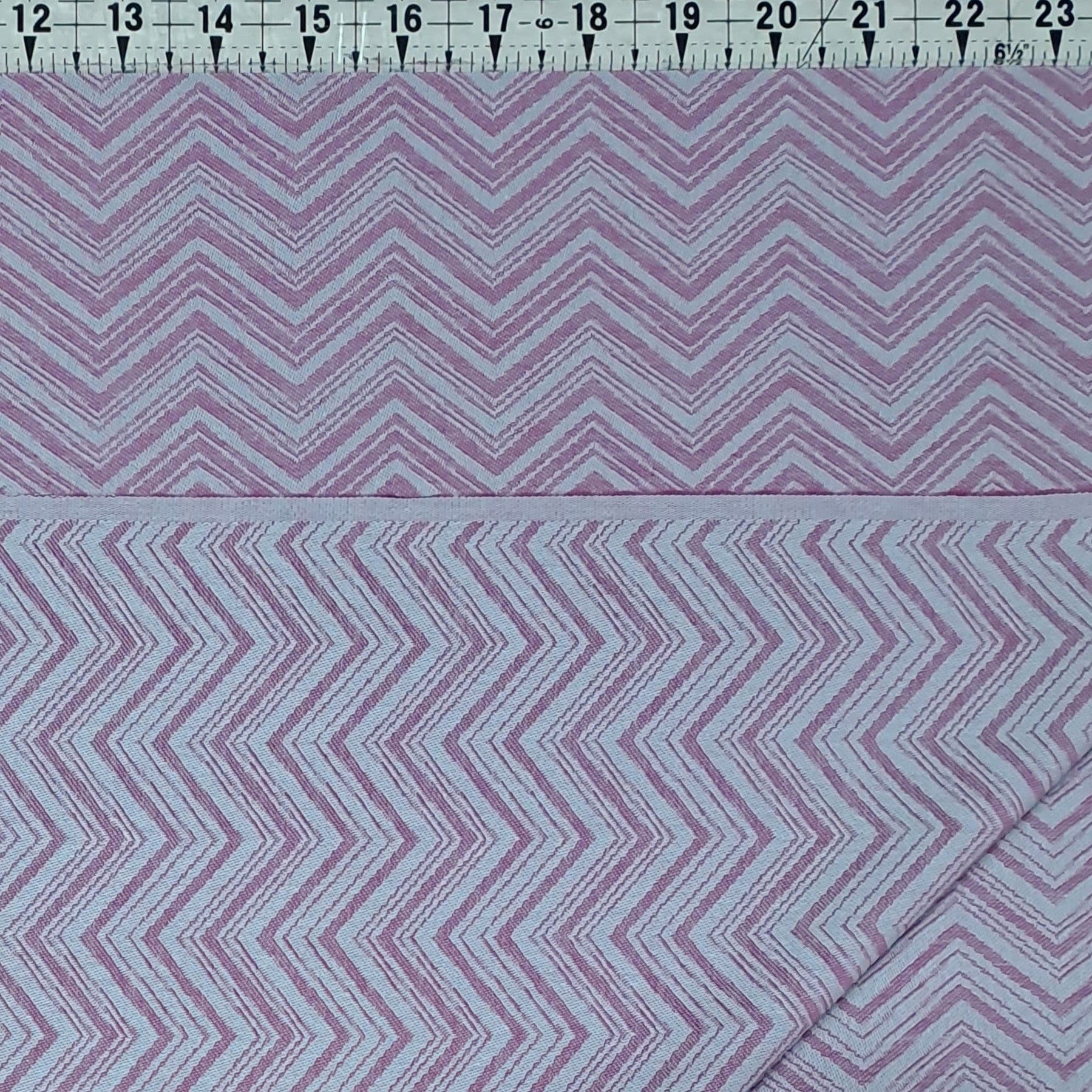 Designer Jacquard - Purple Blue Chevron 60" Wide 100% Cotton Fabric