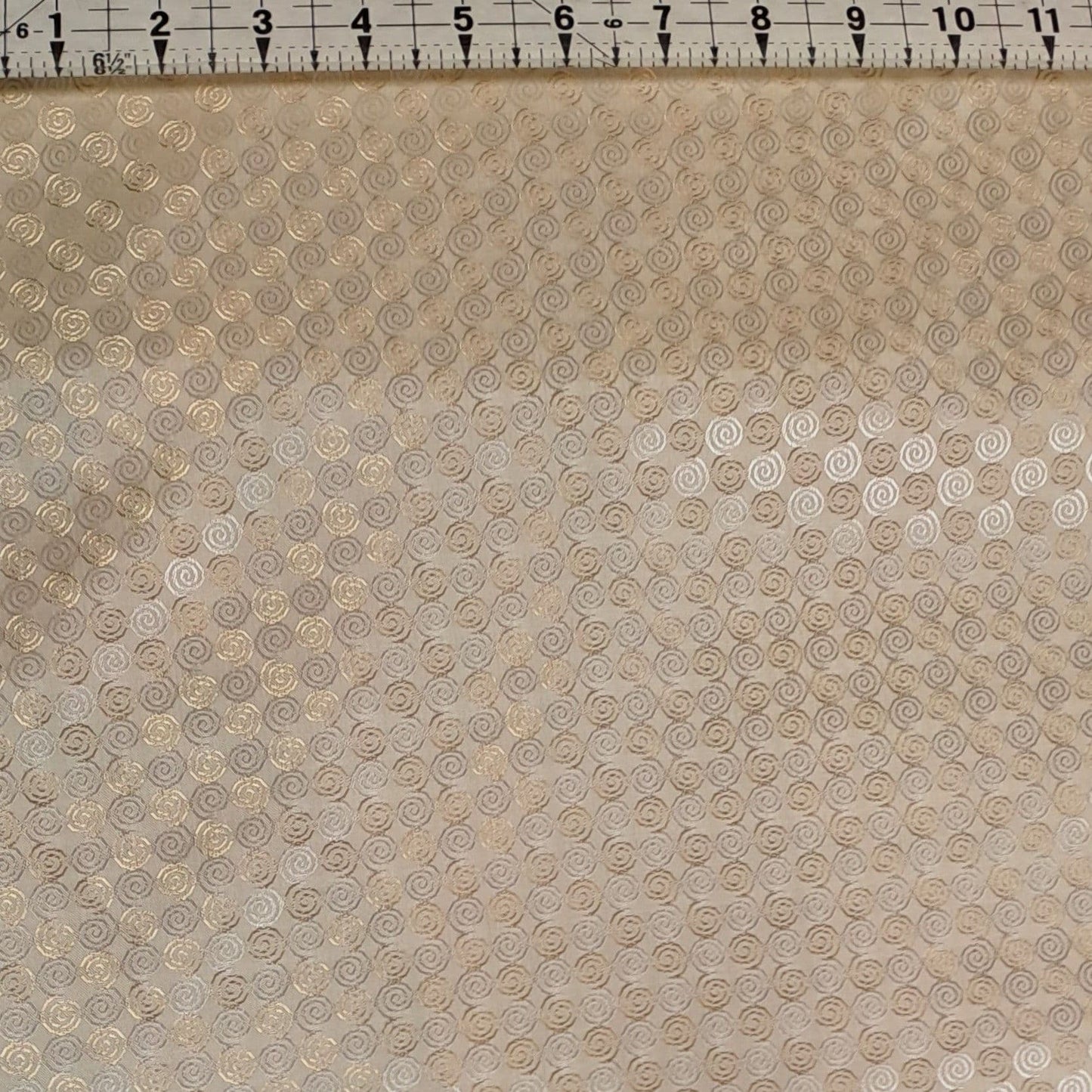 Luxury Viscose Lining - Gold Swirls 60" Wide Fabric