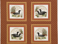 VIP Cranston - Water Birds Cushion Quilt Fabric Panel