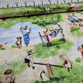 Elizabeths Studio - Vintage Children Playtime 100% Cotton Fabric - Crafts and Quilts