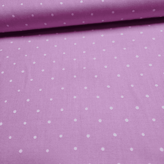 Ella Blue - Foxglove Garden Pink Dot 100% Cotton Fabric