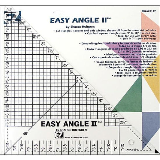 Simplicity EZ Quilting - Easy Angle Ii Acrylic Ruler Template