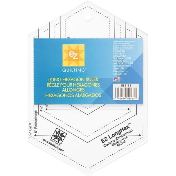 Simplicity EZ Quilting - Long Hexagon Template