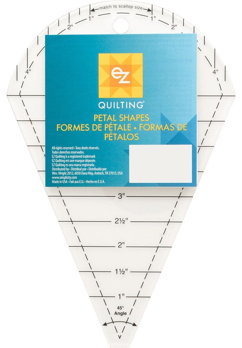 Simplicity EZ Quilting - Petal Shapes Acrylic Template