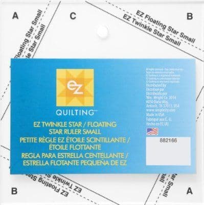 Simplicity EZ Quilting - Small Twinkle Floating Star Acrylic Ruler Template
