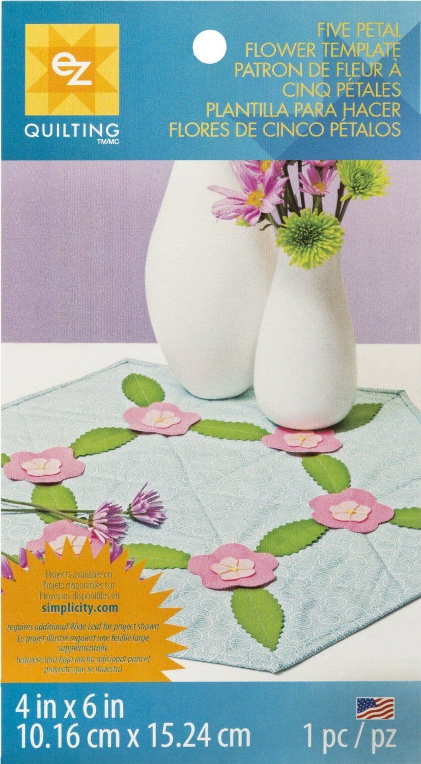 Simplicity EZ Quilting - Template Sheet Five Petal Flower