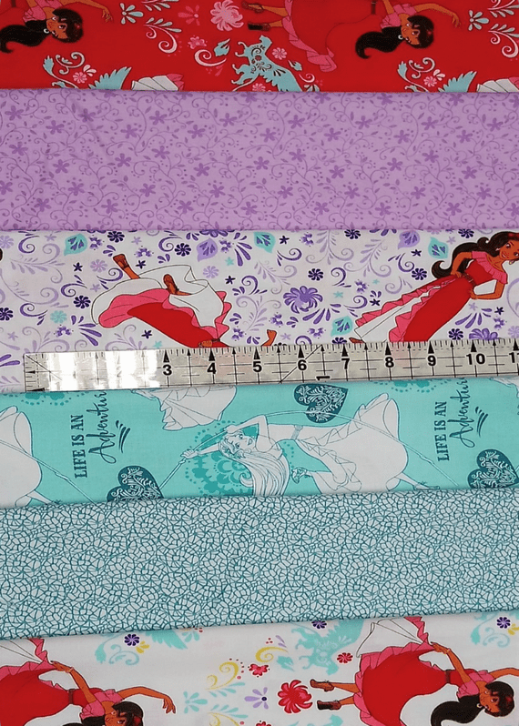 Fat Quarter Bundle - Disney Alena of Avalon - 100% Cotton Fabric Bundle