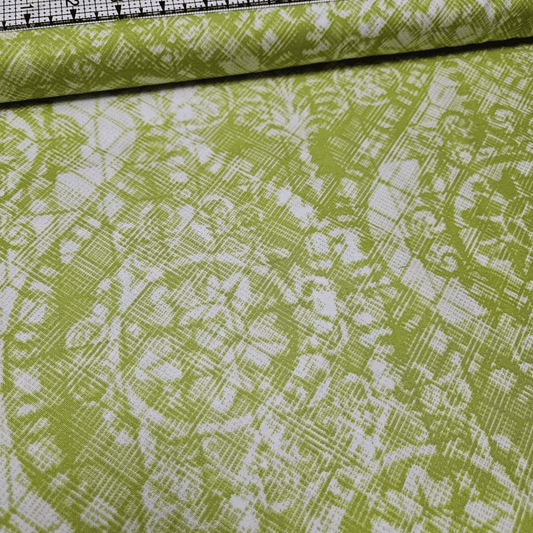 Free Spirit - Chiffon Lime Shadow 100% Cotton Fabric - Crafts and Quilts