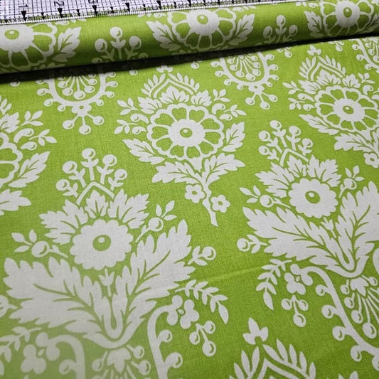 Free Spirit - Up Parasol by Heather Bailey Lulu Green 100% Cotton Fabric - Crafts and Quilts