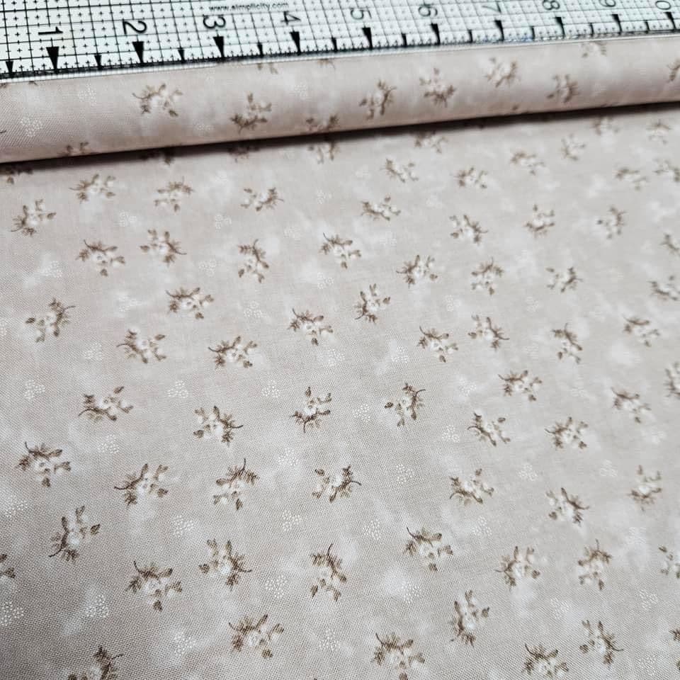 Henry Glass - Stroll Along the Seine Mini Floral Tonal 100% Cotton Fabric - Crafts and Quilts