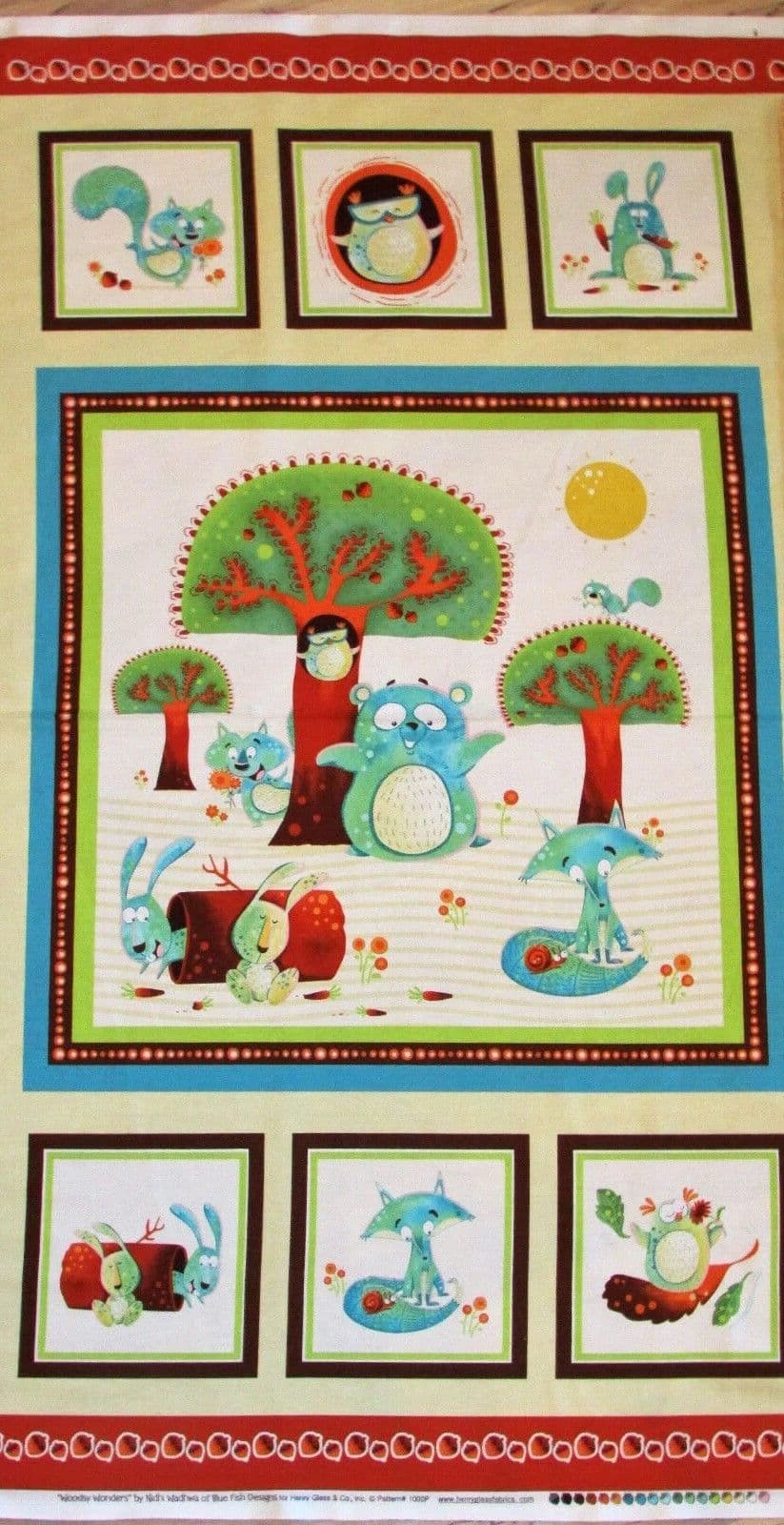 Henry Glass - Woodsy Wonders Quilt Fabric Panel
