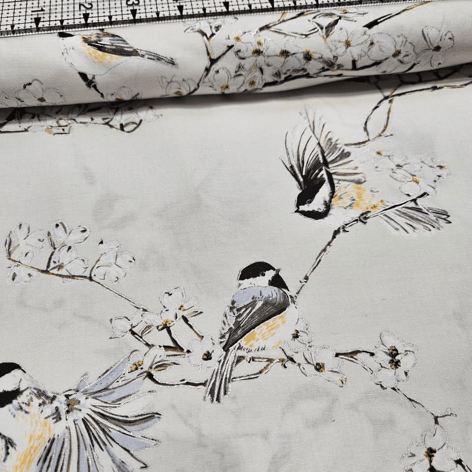 Hoffman - A Little Birdie Told Me Birds Branches S#Q4505 100% Cotton Fabric