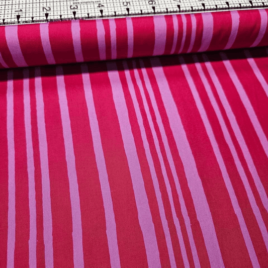 Hoffman - Bali Batik Handpaints Stripe Fuchsia 181-23 100% Cotton Fabric