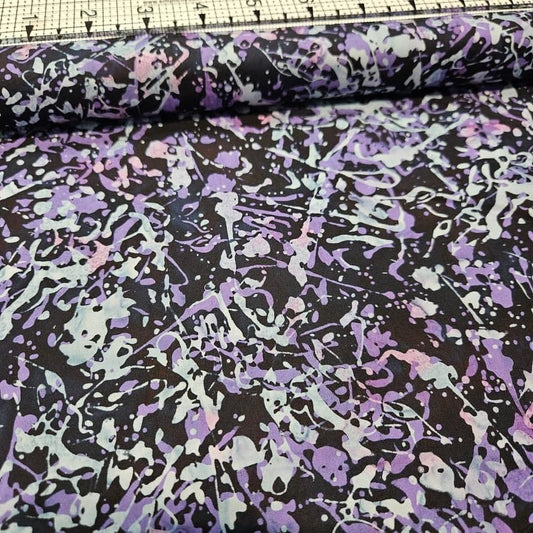 Hoffman - Bali Batiks Handpaints Abstract Purple Haze 174-535 100% Cotton Fabric