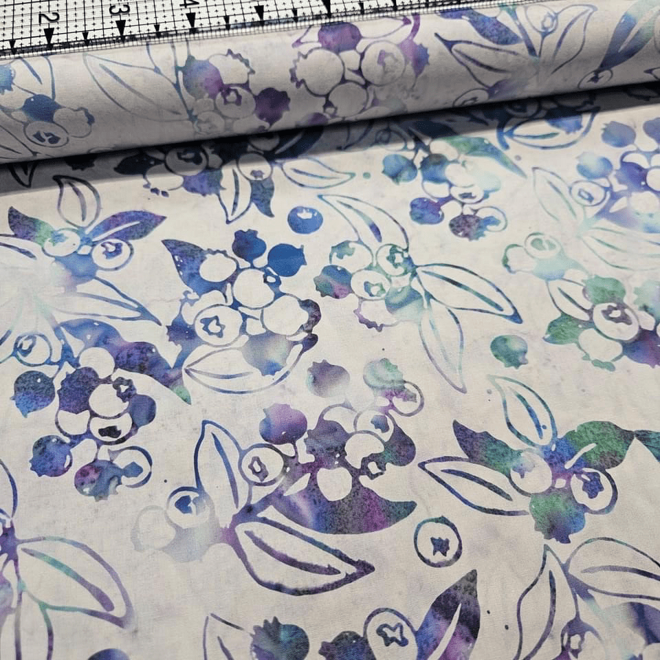Hoffman - Bali Batiks Handpaints Blueberry Mist 3355 100% Cotton Fabric