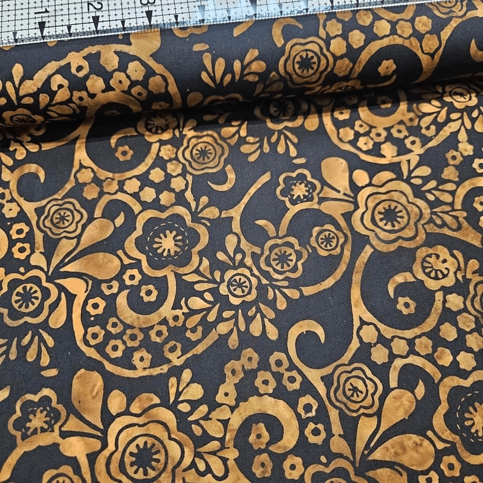 Hoffman - Bali Batiks Handpaints Botanical Tigers Eye 100% Cotton Fabric