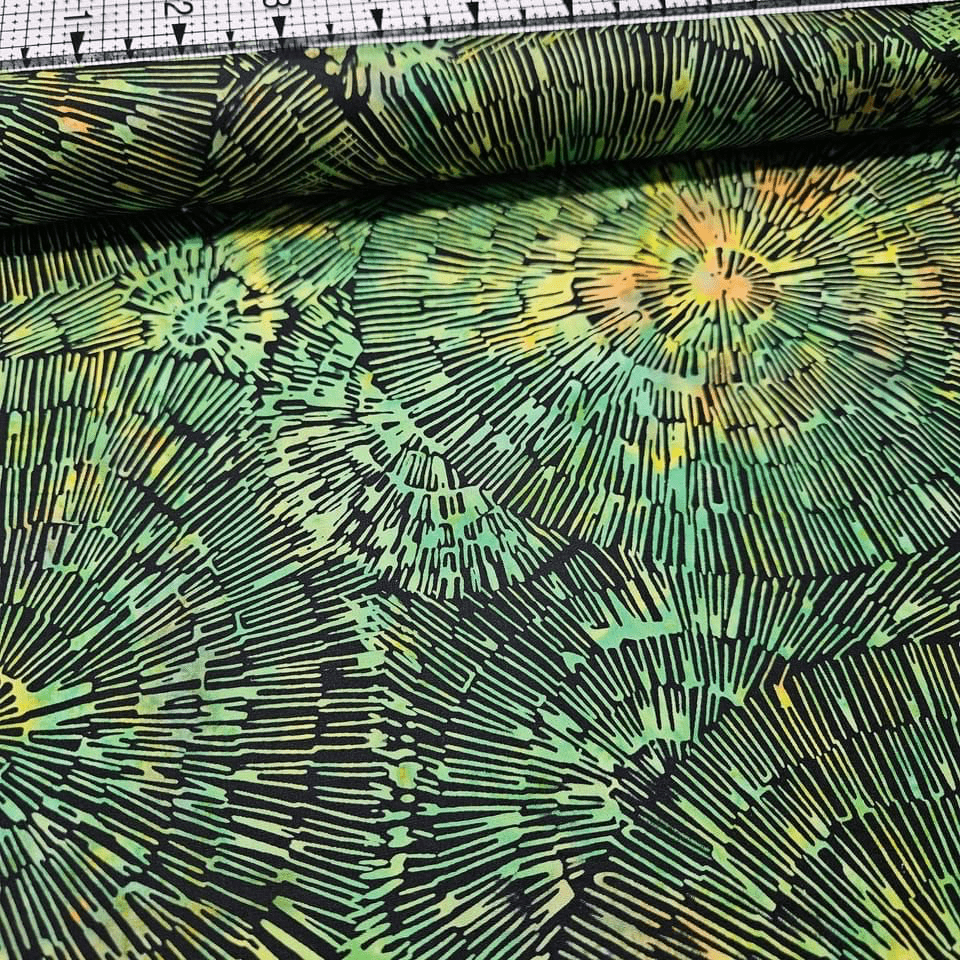 Hoffman - Bali Batiks Handpaints Burst Green 3361-808 100% Cotton Fabric