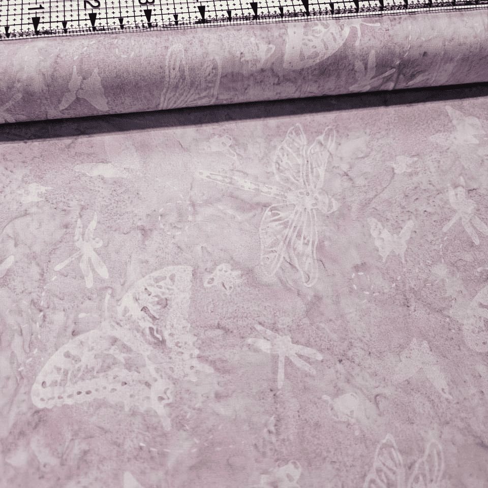Hoffman - Bali Batiks Handpaints Butterfly Dragonfly Lilac 3355-528 100% Cotton Fabric