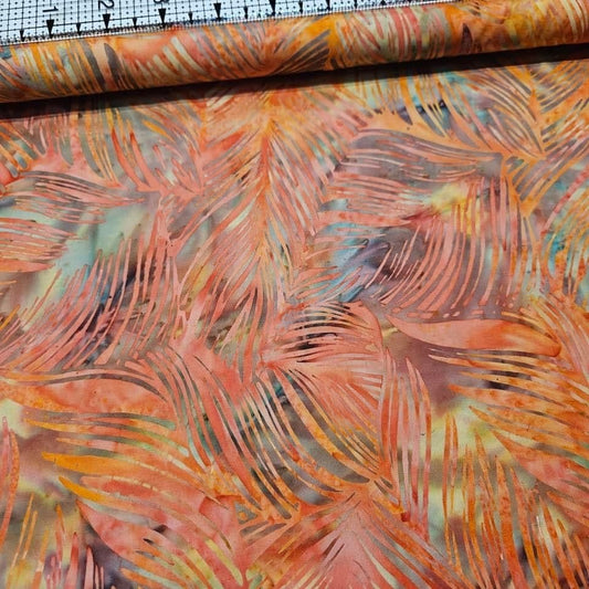 Hoffman - Bali Batiks Handpaints Cycas Palm Amber 3902-276 100% Cotton Fabric