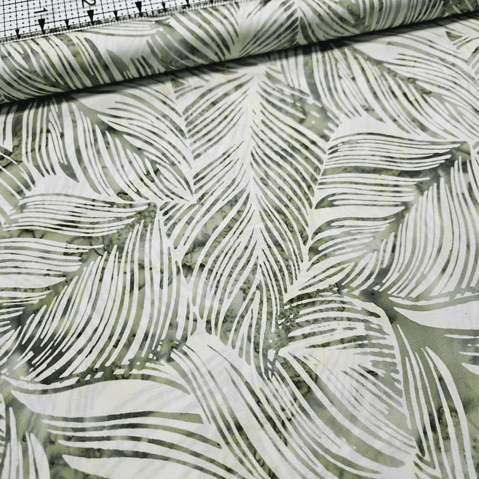 Hoffman - Bali Batiks Handpaints Cycas Palm Sage 3902 100% Cotton Fabric