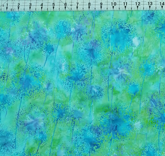 Hoffman - Bali Batiks Handpaints Dandelion Wishes Meadow 100% Cotton Fabric