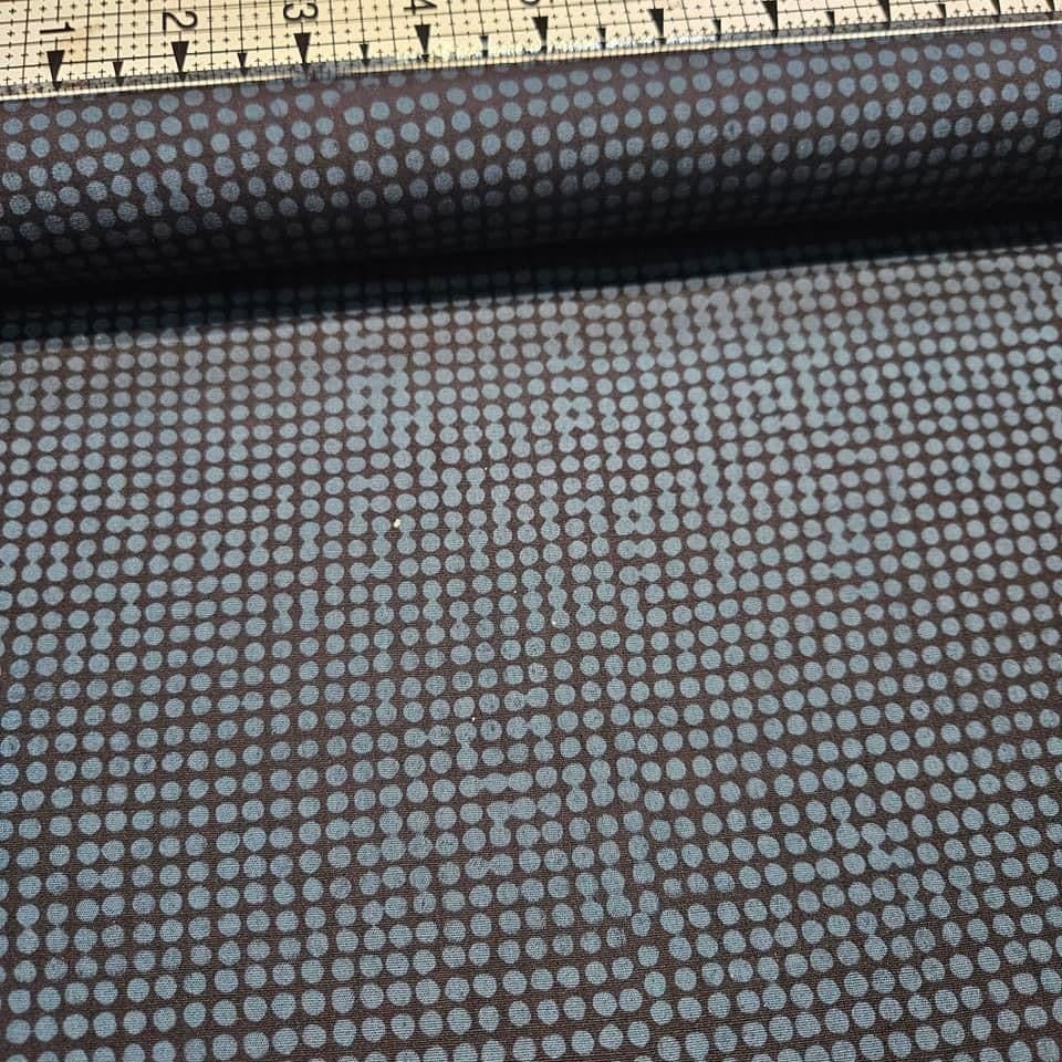 Hoffman - Bali Batiks Handpaints Dots Steel 3017-052 100% Cotton Fabric