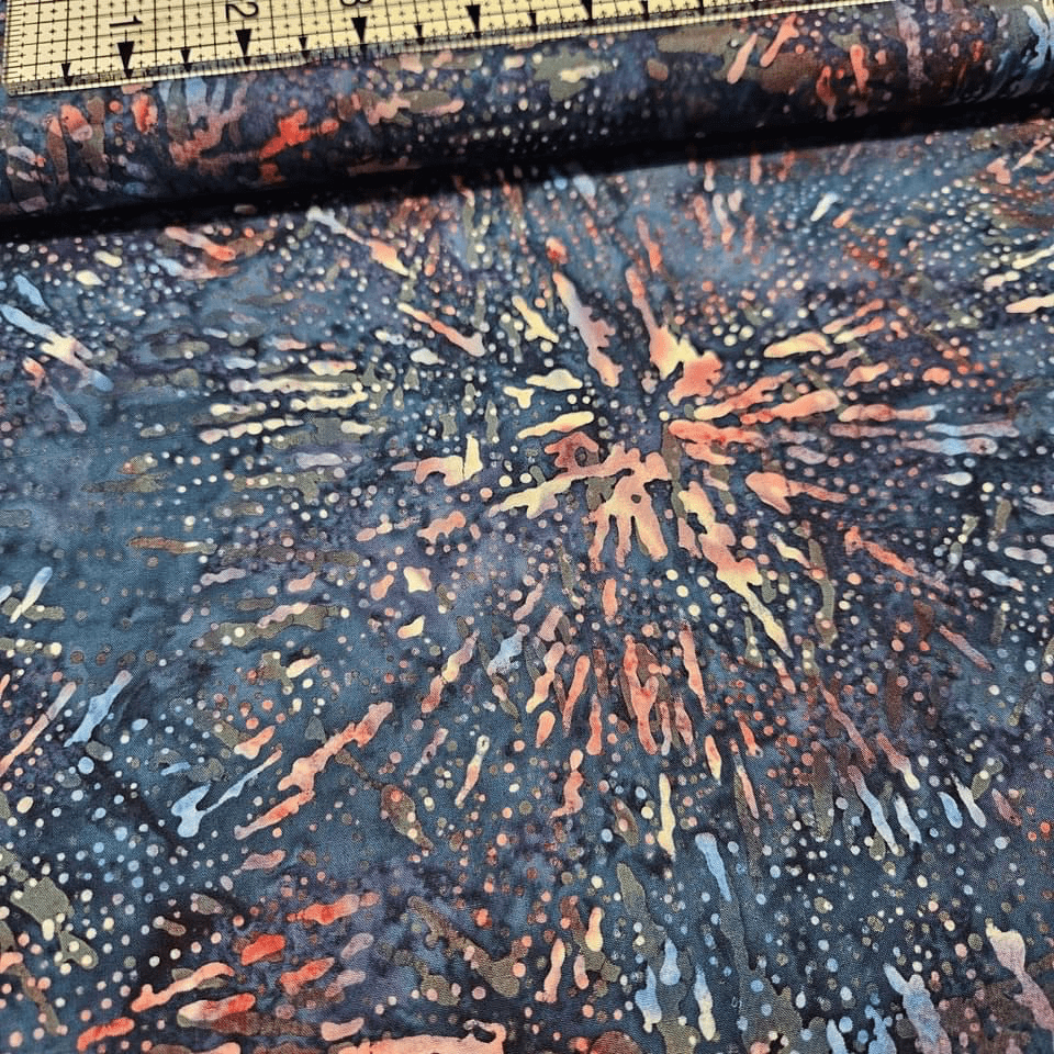 Hoffman - Bali Batiks Handpaints Fireworks Night 3355-623 100% Cotton Fabric