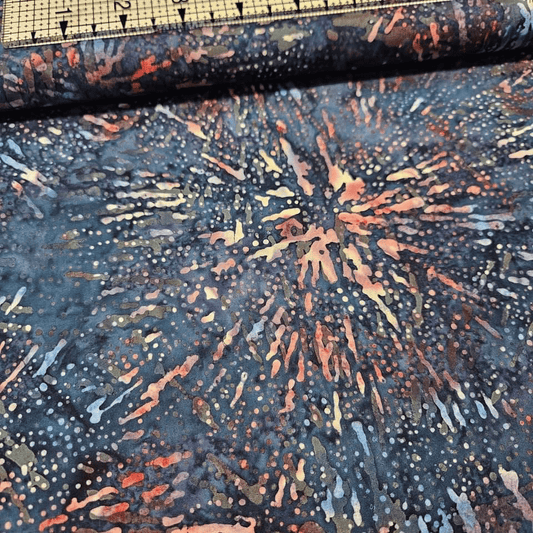 Hoffman - Bali Batiks Handpaints Fireworks Night 3355-623 100% Cotton Fabric