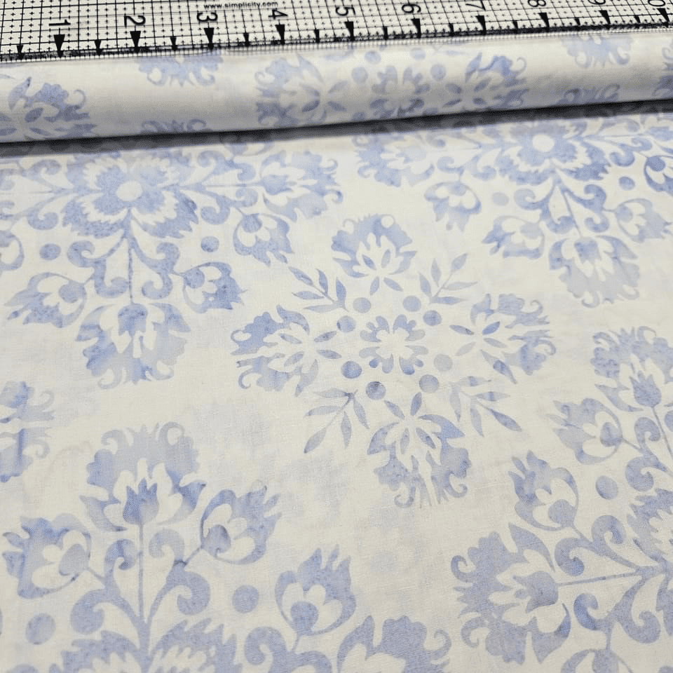 Hoffman - Bali Batiks Handpaints Fretwork Ice Blue 3355-100 100% Cotton Fabric