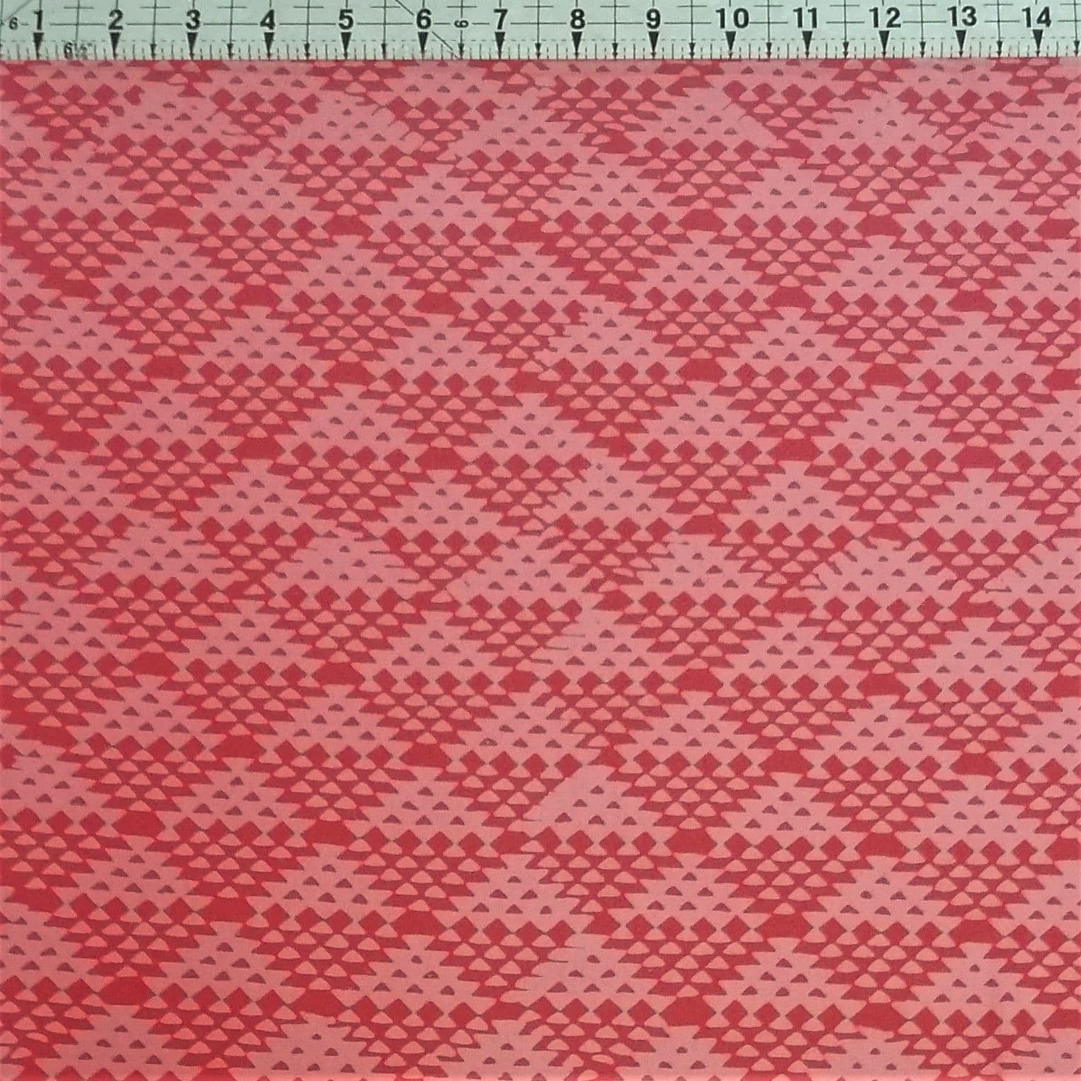 Hoffman - Bali Batiks Handpaints Geo Baskets Coral 100% Cotton Fabric