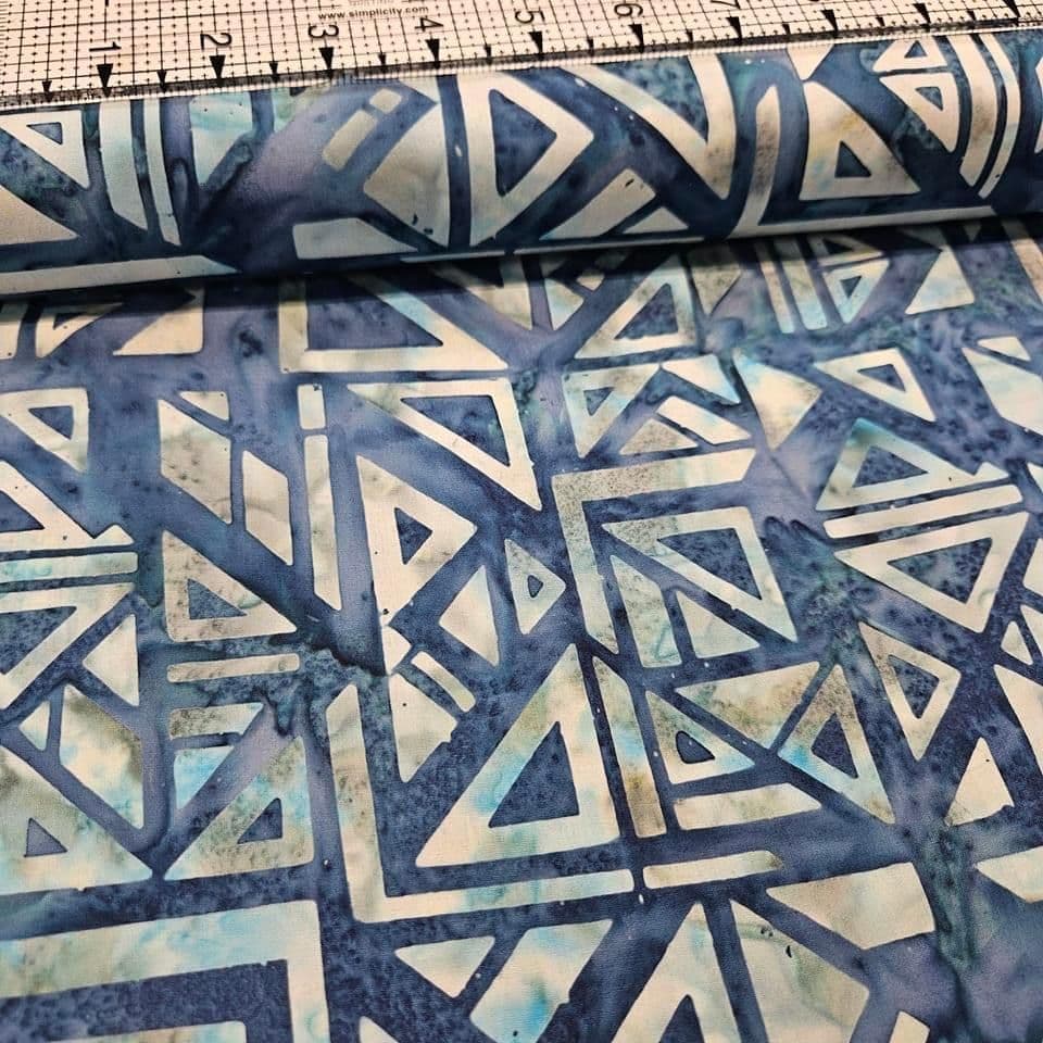 Hoffman - Bali Batiks Handpaints Inka Steel Blue 3355-617 100% Cotton Fabric