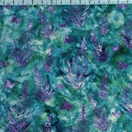 Hoffman - Bali Batiks Handpaints Pressed Flowers Agate 100% Cotton Fabric