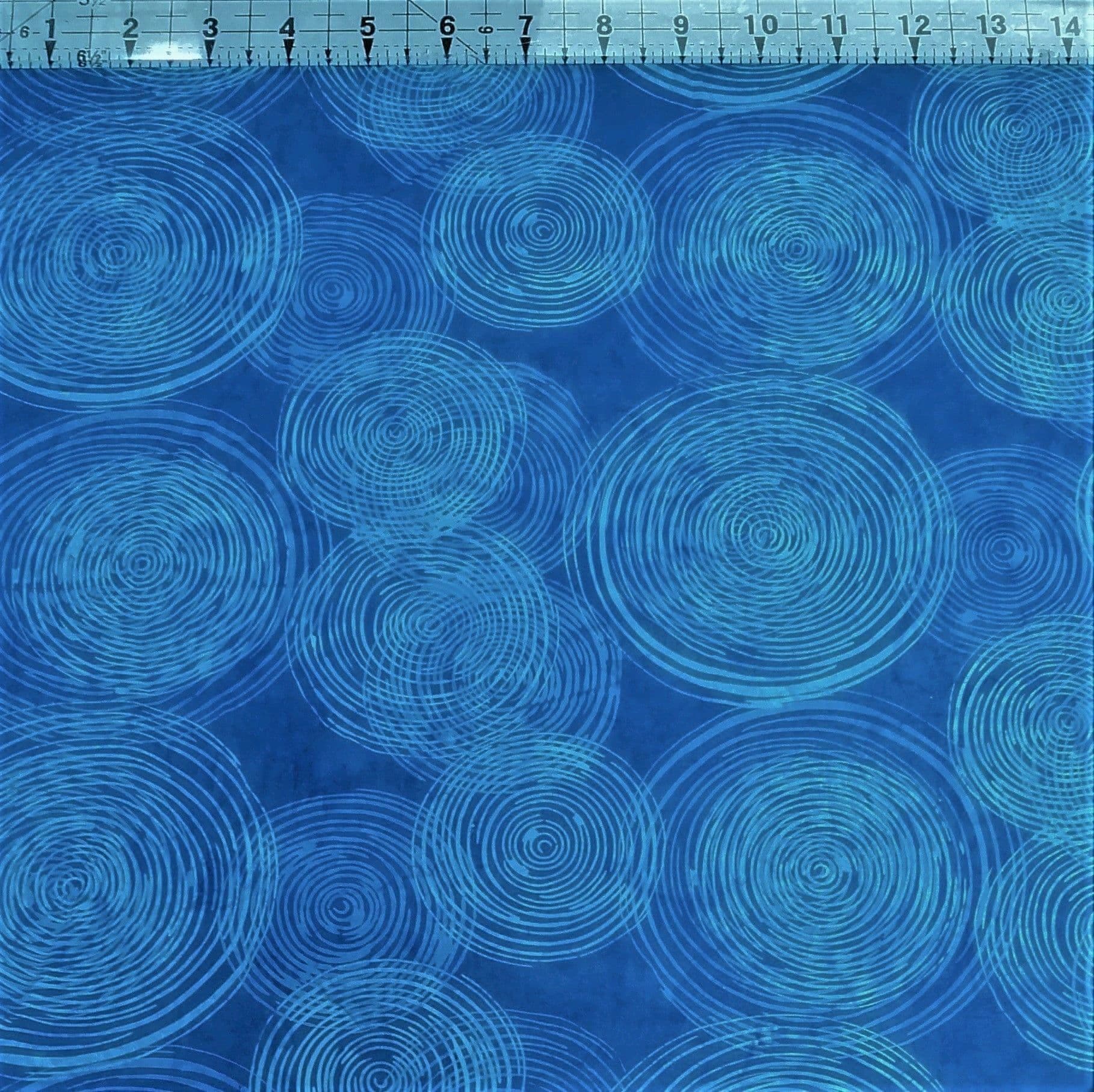 Hoffman - Bali Batiks Handpaints Ripples Ocean Blue 100% Cotton Fabric