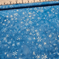 Hoffman - Bali Batiks Handpaints Snowflakes Ice Blue100% Cotton Fabric - Crafts and Quilts
