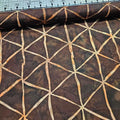 Hoffman - Bali Batiks Handpaints Triangles Brown 100% Cotton Fabric - Crafts and Quilts