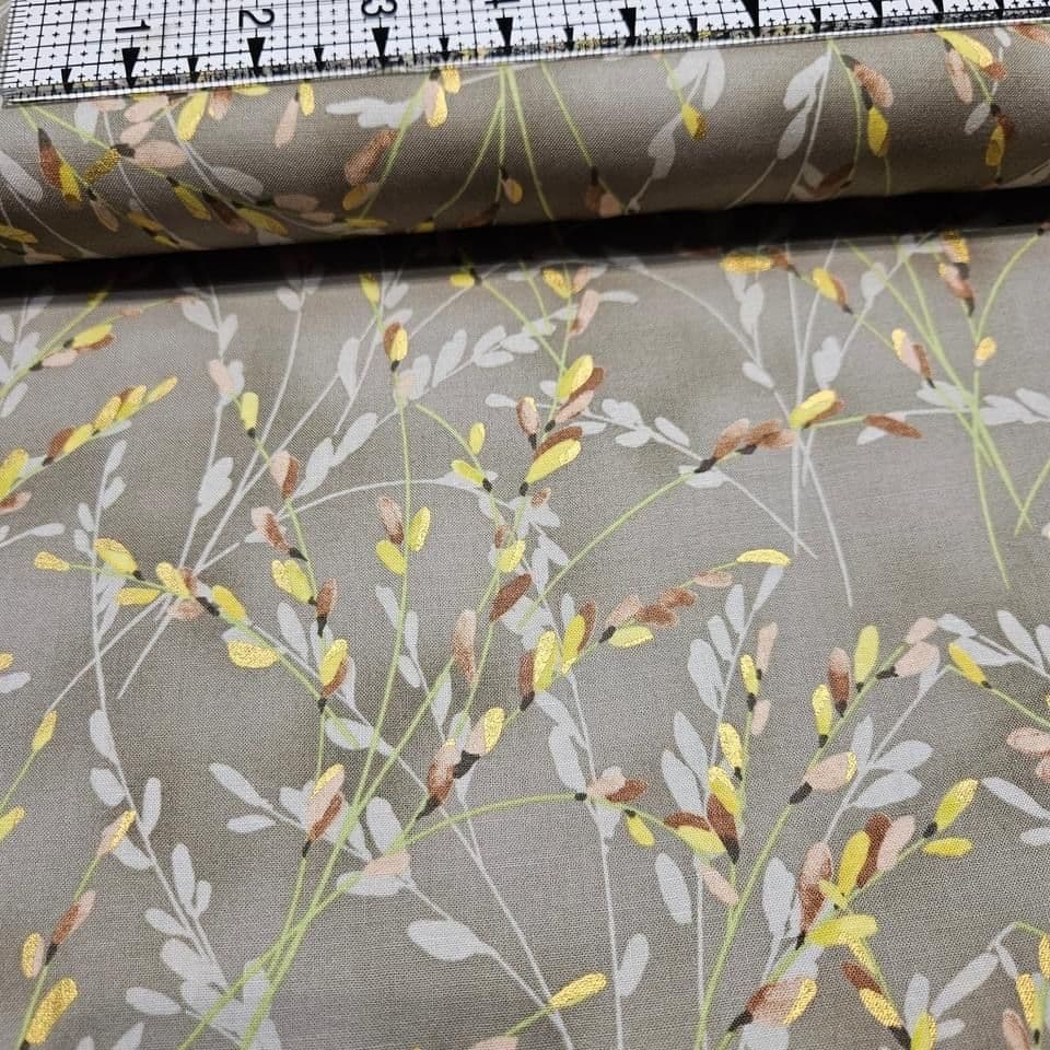 Hoffman - Harvest Homecoming Catkin S#M7451 100% Cotton Fabric