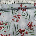 Hoffman - Meet Magnolia Berries Metallic 7679 100% Cotton Fabric - Crafts and Quilts
