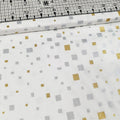 Hoffman - Mixed Metals Squares Q4521 100% Cotton Fabric