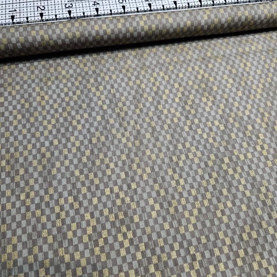 Hoffman - Narumi Squares Grey  S#L7339 100% Cotton Fabric