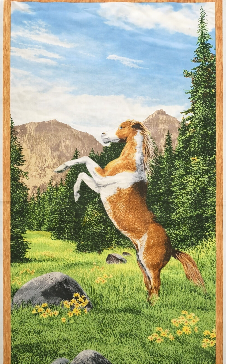 Wilmington - Roaming Wild Horse Quilt Fabric Panel