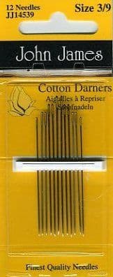 John James - Cotton Darners Needles Size 3/9