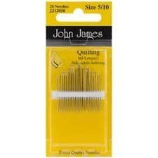 John James - Quilting Needles Size 5/10