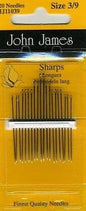 John James - Sharps Needles Size 3/9