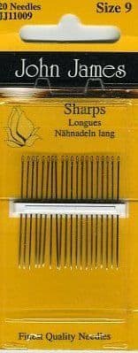 John James - Sharps Needles Size 9